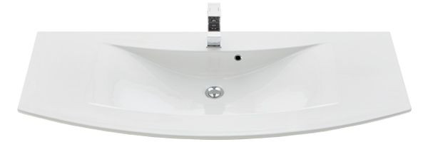 Marlin 3040city, раковина керамическая 121 см, цвет белый