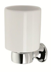 Stil Haus Opera, настенный керамический стакан, цвет хром