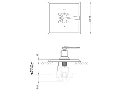 Внешняя часть термостатического смесителя NICOLAZZI VINCENT 4914CR28