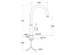 Смеситель для кухни CRISTINA KITCHEN KA51592