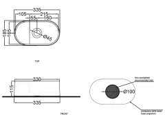 Раковина накладная CIELO LES PETITES LPLAOSF AG