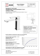 AQG Bold, однорычажный смеситель для раковины без донного клапана, цвет белый матовый