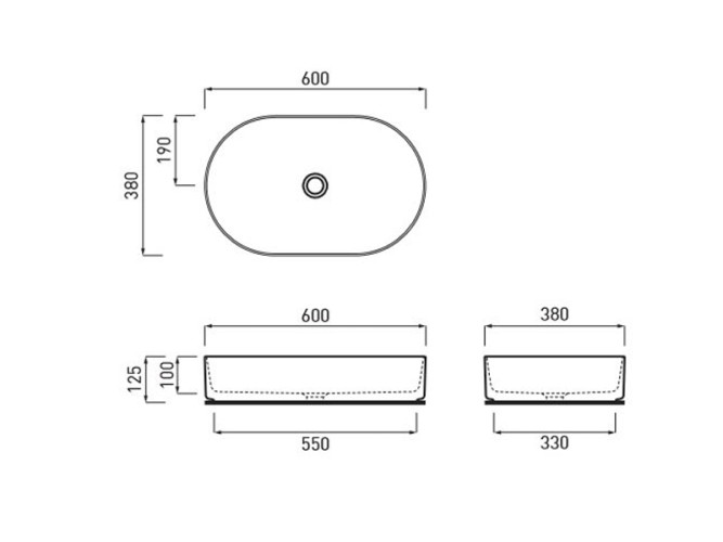 Раковина накладная CIELO SHUI SHCOLAO60 FN