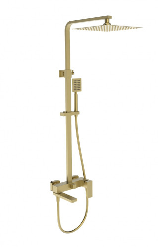 363563-S Душевая система квадрат (НЕРЖ, МАТ. ЗОЛОТО) ViEiR (5/1шт)