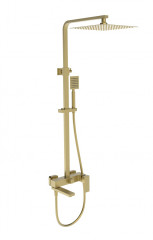 363563-S Душевая система квадрат (НЕРЖ, МАТ. ЗОЛОТО) ViEiR (5/1шт)