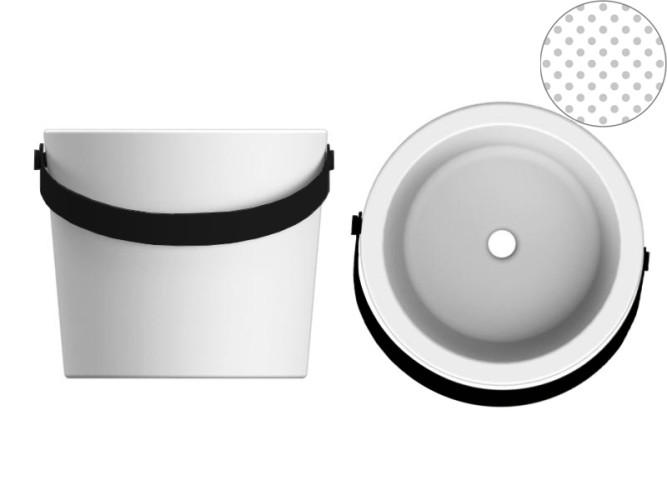 Раковина накладная Scarabeo BUCKET 8801NS/SENT