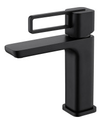 12111-C Смеситель од. для раковины (ЧЕРНЫЙ) GANZER (10/1шт)