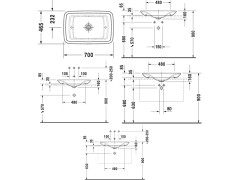 Раковина накладная DURAVIT PURAVIDA 0369700000