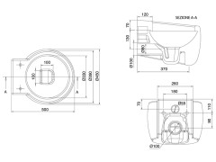 Унитаз подвесной Scarabeo PLANET 8105