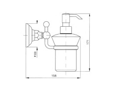 Дозатор жидкого мыла NICOLAZZI CLASSICA 1489DB