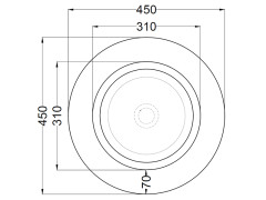 Накладка на выпуск CIELO AMEDEO AMPILT MU