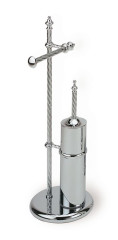 Stil Haus Giunone, cтойка: бумагодержатель + ерш металлический, цвет хром