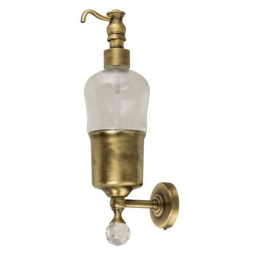 Дозатор жидкого мыла настенный, бронза/Swarovski Migliore Amerida