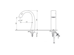 Сенсорный излив для раковины TOTO SOFT FLOW TLP01701R