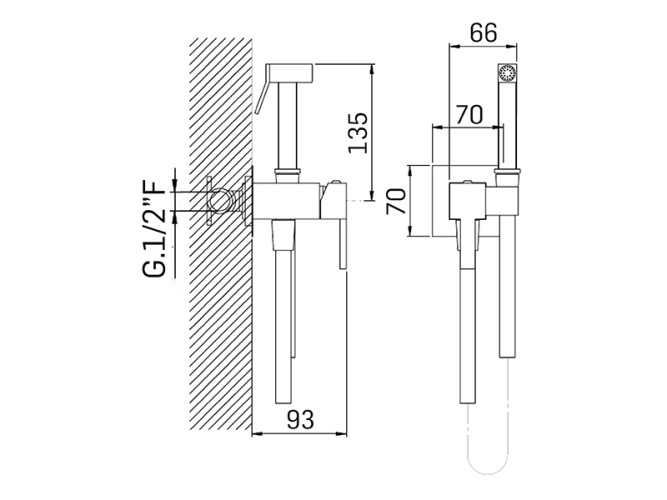 Смеситель с гигиеническим душем MAMOLI SHOWER PROGRAM B6590021