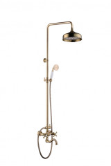 09063-D Двухвент душевой релинг БРОНЗА  GANZER  (4/1шт)