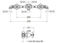Смеситель для душа CRISTINA IMPERO IM11577
