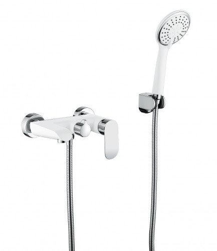 22032-F Смеситель од. для ванны (БЕЛЫЙ) GANZER (10/1шт)