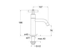 Кран холодной воды CRISTINA EXCLUSIVE EV23077