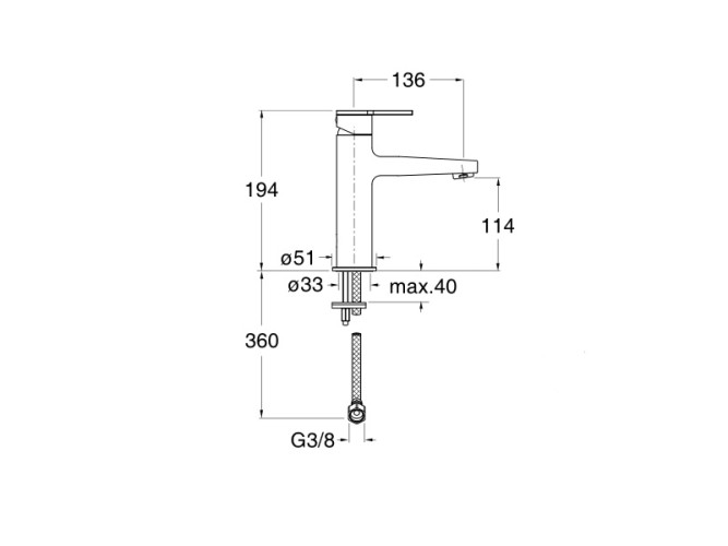 Смеситель для раковины CRISTINA DIARIO DI96351
