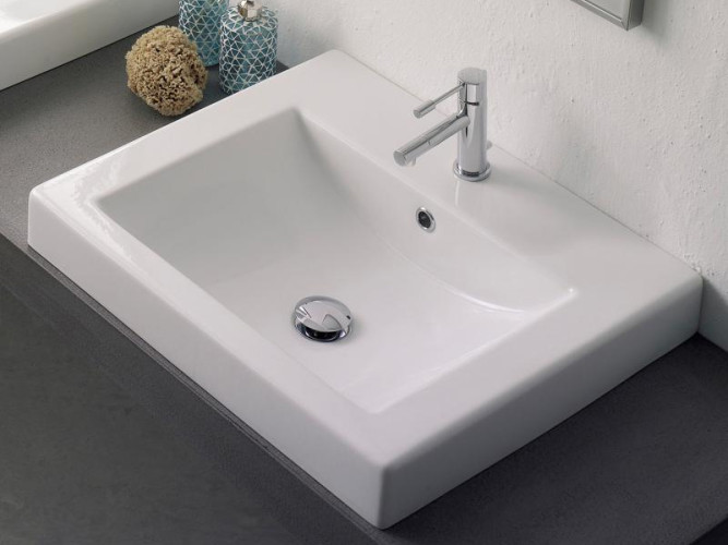 Раковина встраиваемая Scarabeo SQUARE 8007/A