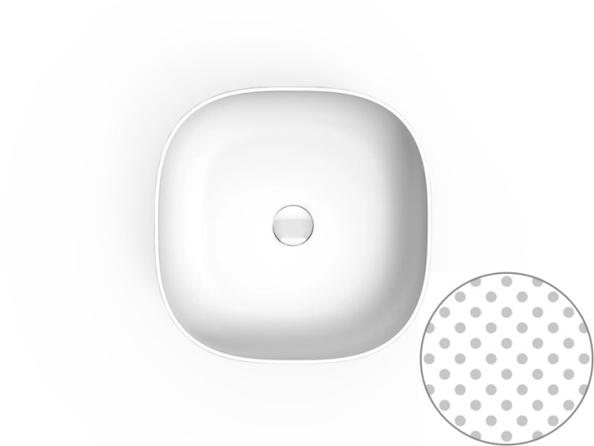 Раковина накладная Scarabeo GLAM 1809/SENT