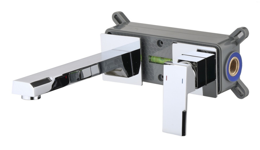 12095 Встроенный смеситель для умывальника (ХРОМ) HansenPRO  (10/1шт)