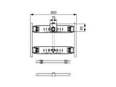Монтажный комплект для установки писсуара TECE Teceprofil 9020038