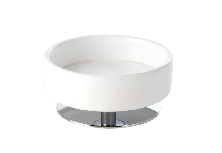 Stil Haus Opera, настольная керамическая мыльница, цвет хром