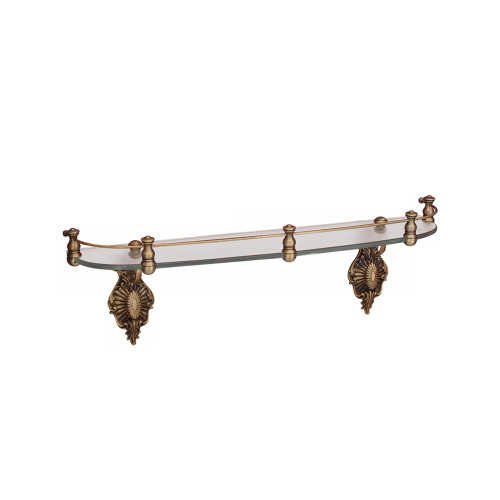 Полка c галереей L60 см, стекло/бронза Migliore Elisabetta