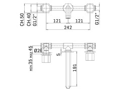 Смеситель для раковины MAMOLI HEXAGONAL 456900000027