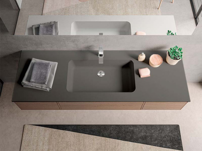 Раковина на тумбу BERLONI BAGNO SUITE  LAVQADINCXR58 187