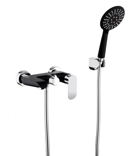 22032-C Смеситель од. для ванны (ЧЕРНЫЙ) GANZER (10/1шт)