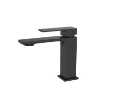 AQG Bold, однорычажный смеситель для раковины без донного клапана, цвет черный матовый