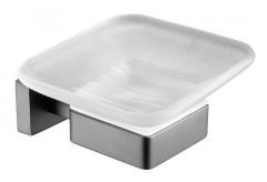 5003-G Мыльница нас., стеклянная (ГРАФИТ) ViEiR  (30/1шт)