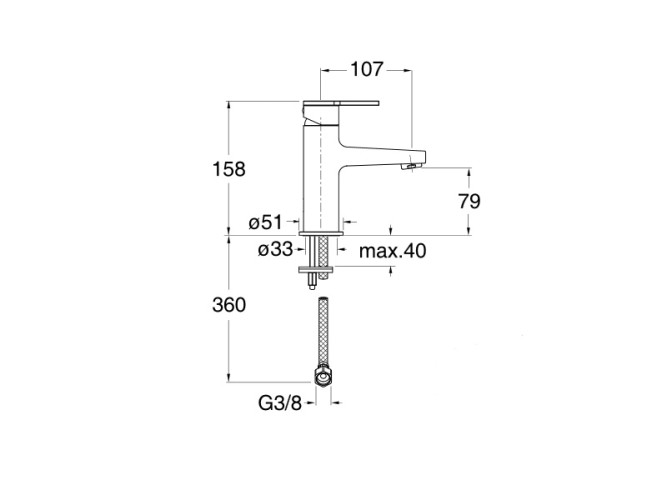 Смеситель для раковины CRISTINA DIARIO DI92051