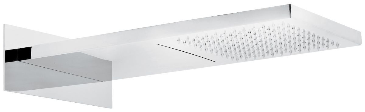 Emmevi, верхний душ. 500*260. 2 режима (дождь и водопад). Сталь, цвет хром