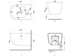 Биде подвесное CIELO ERA-ECO ERBS AN
