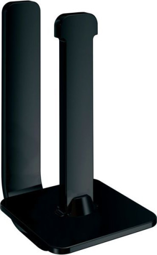 Gedy Outline, бумагодержатель вертикальный, цвет черный матовый