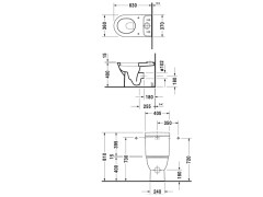 Чаша унитаза DURAVIT DARLING 2138090000