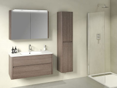 Комплект мебели IBX Asun, 800 мм, без ручек, цвет белый глянцевый лак