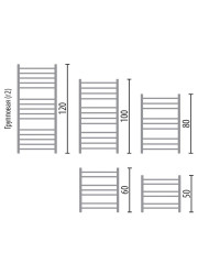 Полотенцесушитель Ника CLASSIC ЛП (Г2) ВП 100/50