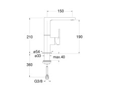 Смеситель для раковины CRISTINA DELTA DE92851