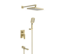 443563-S Встроенный смес для душа с 3-функ. (МАТ. ЗОЛОТО) ViEiR  (6/1шт)