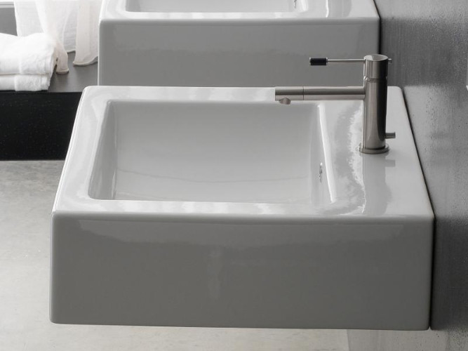 Раковина накладная/  подвесная Scarabeo SQUARE 8007/B