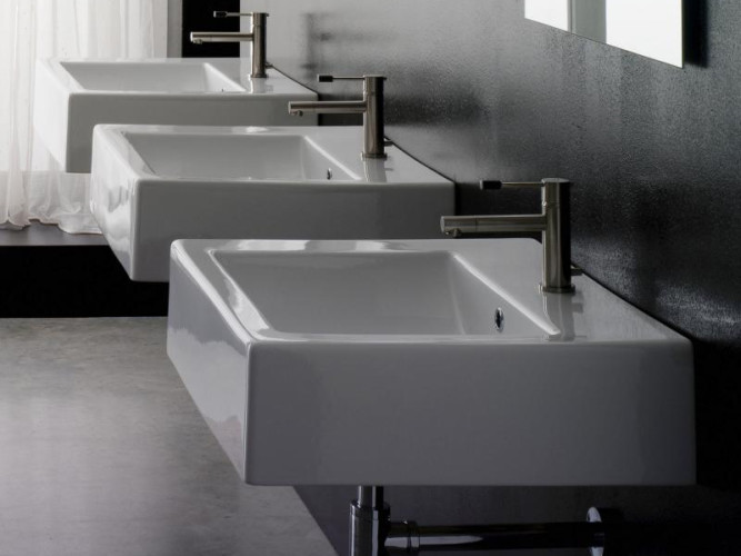 Раковина накладная/  подвесная Scarabeo SQUARE 8007/B