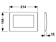 Панель смыва TECE Teceplanus 9240314