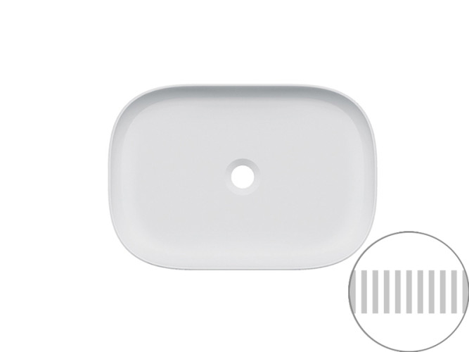 Раковина накладная Scarabeo GLAM 1804/RRNT