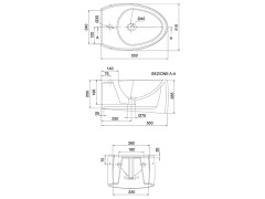 Биде подвесное Scarabeo MOAI 8605