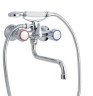 Смеситель Sole с ручным душем для ванной, цвет хром